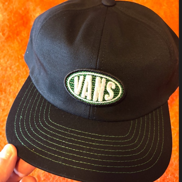 Vans unisex black and green cyclist cap hat NWT - Picture 3 of 7